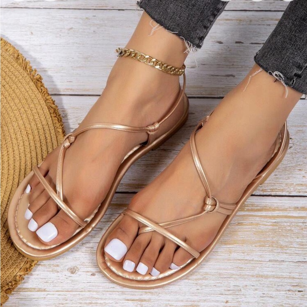 NWT SHEIN Champagne Sandals